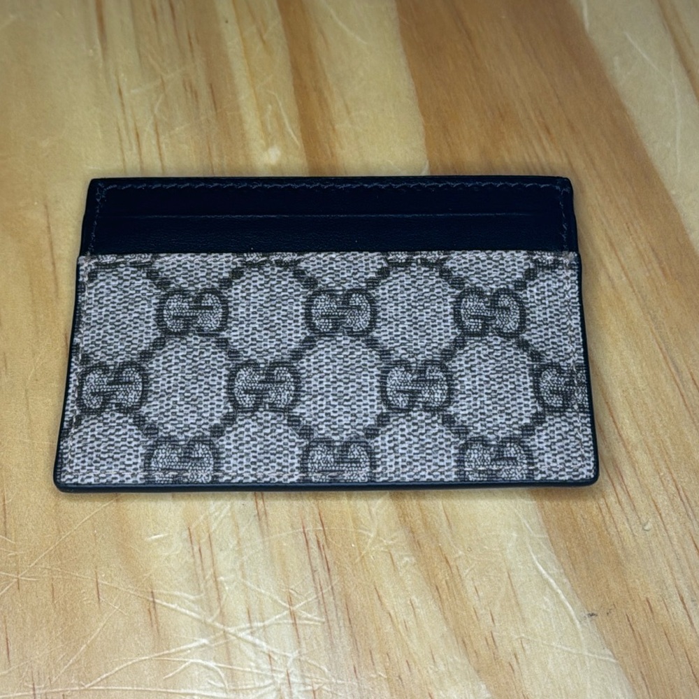 GUCCI GG SUPREME KINGSNAKE MONOGRAM CARDHOLDER NEW AUTHENTIC